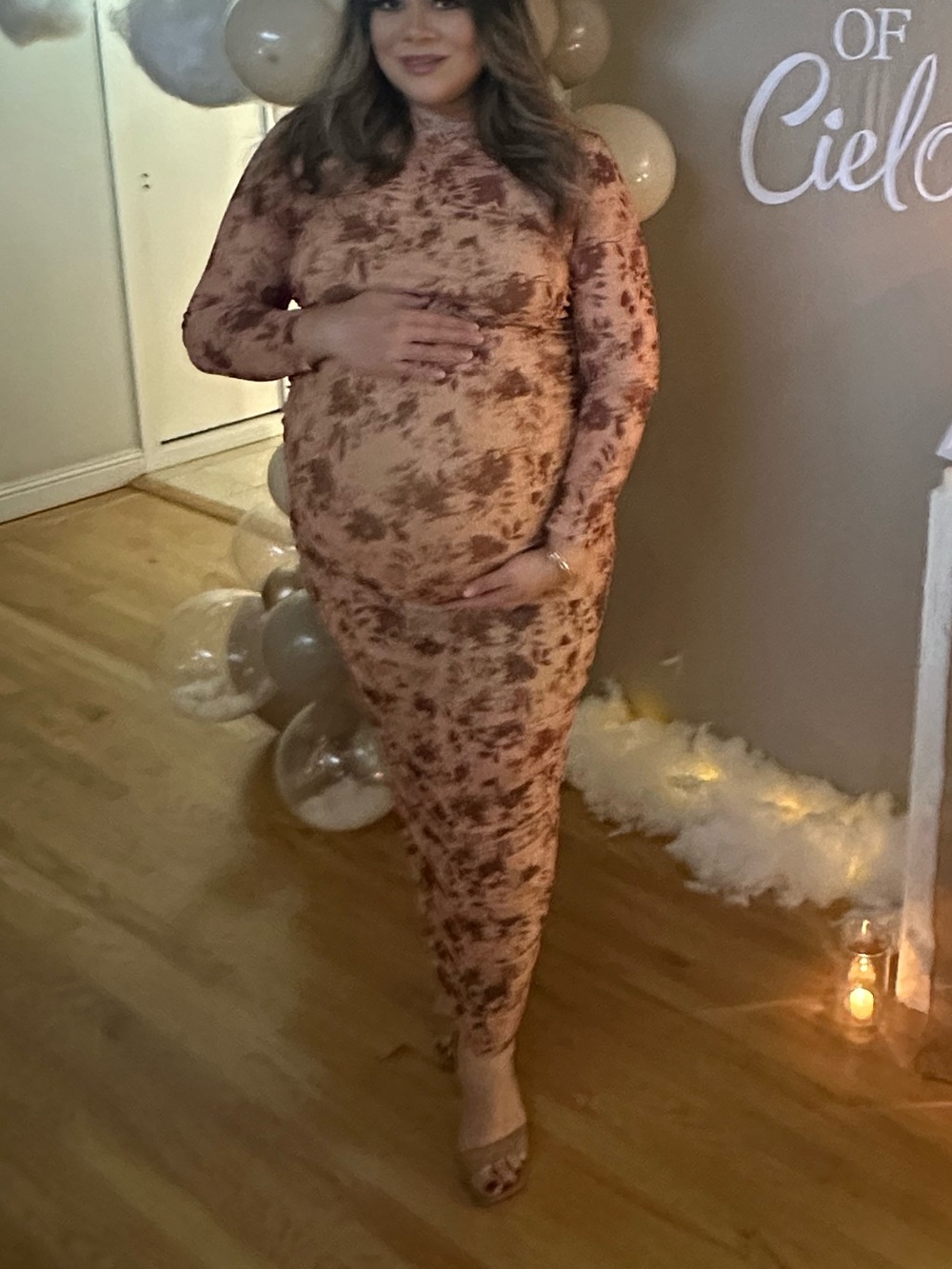 2XL Brown ankle bodycon dress